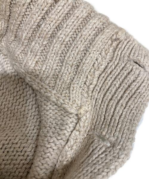 POLO RALPH LAUREN（ポロ・ラルフローレン）POLO RALPH LAUREN (ポロ・ラルフローレン) 星条旗ハーフボタンセーター アイボリー サイズ:Mの古着・服飾アイテム