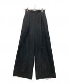 UNITED TOKYOユナイテッドトーキョー）の古着「ウールワンタックワイドパンツ」｜ブラック