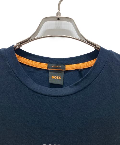 BOSS（ボス）BOSS (ボス) リラックスフィットTシャツ ネイビー サイズ:Lの古着・服飾アイテム