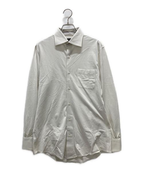 BLACK LABEL CRESTBRIDGE（ブラックレーベル クレストブリッジ）BLACK LABEL CRESTBRIDGE (ブラックレーベル クレストブリッジ) MIYUKIジャージソリッドセミワイドシャツ ホワイト サイズ:Mの古着・服飾アイテム