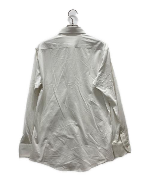 BLACK LABEL CRESTBRIDGE（ブラックレーベル クレストブリッジ）BLACK LABEL CRESTBRIDGE (ブラックレーベル クレストブリッジ) MIYUKIジャージソリッドセミワイドシャツ ホワイト サイズ:Mの古着・服飾アイテム