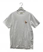 maison kitsuneメゾンキツネ）の古着「ワッペンTシャツ」｜ホワイト