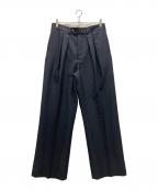 NEATニート）の古着「2タックウールスラックス」｜ブラック