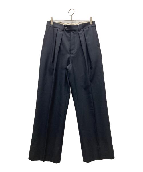 NEAT（ニート）NEAT (ニート) 2タックウールスラックス ブラック サイズ:Sの古着・服飾アイテム