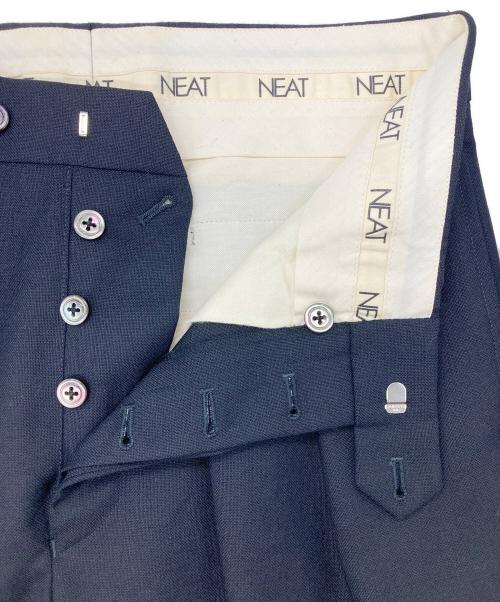 NEAT（ニート）NEAT (ニート) 2タックウールスラックス ブラック サイズ:Sの古着・服飾アイテム