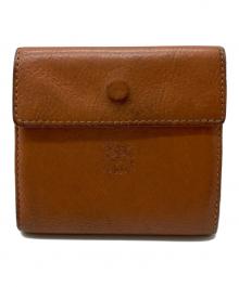 IL BISONTE（イル ビゾンテ）の古着「Wホック財布」｜ブラウン