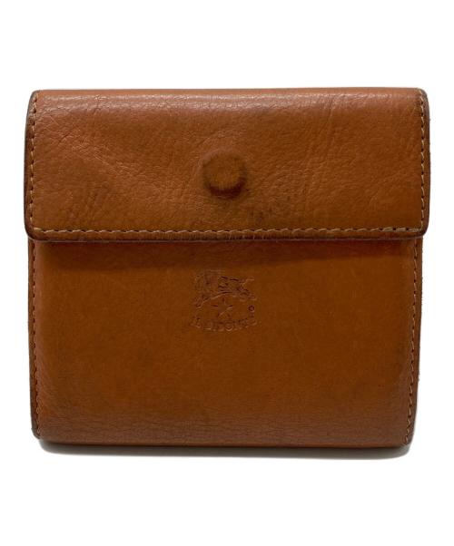 IL BISONTE（イル ビゾンテ）IL BISONTE (イル ビゾンテ) Wホック財布 ブラウンの古着・服飾アイテム