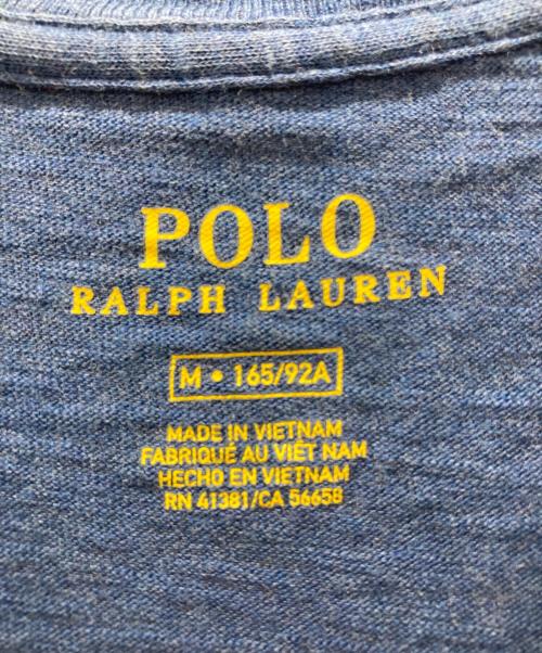 POLO RALPH LAUREN（ポロ・ラルフローレン）POLO RALPH LAUREN (ポロ・ラルフローレン) POLO ロゴプリントTシャツ ブルー サイズ:Mの古着・服飾アイテム