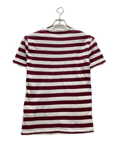 POLO RALPH LAUREN（ポロ・ラルフローレン）POLO RALPH LAUREN (ポロ・ラルフローレン) ボーダーTシャツ ホワイト×ボルドー サイズ:Sの古着・服飾アイテム