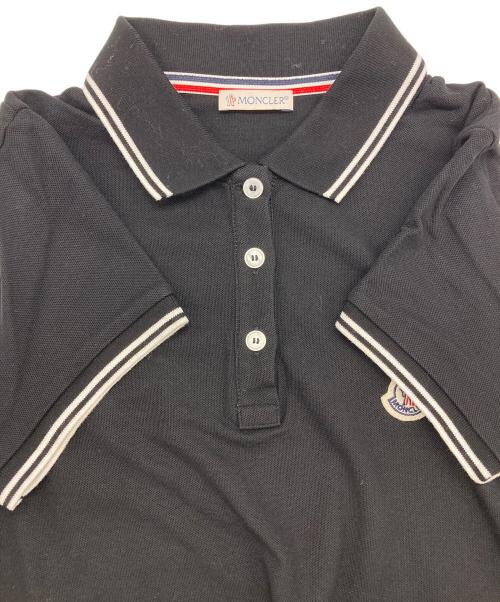 MONCLER（モンクレール）MONCLER (モンクレール) MAGLIA POLO MANICA CORTA ブラック サイズ:Sの古着・服飾アイテム