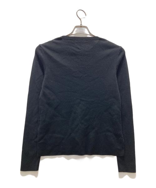 FOXEY（フォクシー）FOXEY (フォクシー) グレースウールクルーネックセーター ブラック サイズ:38の古着・服飾アイテム