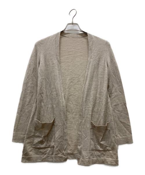 FOXEY（フォクシー）FOXEY (フォクシー) ロングカーディガン ベージュ サイズ:表記無しの古着・服飾アイテム