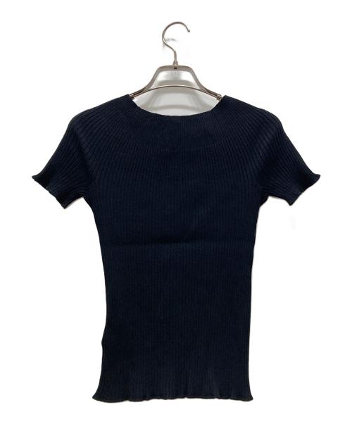 FOXEY（フォクシー）FOXEY (フォクシー) ハーフムーンリブニット ブラック サイズ:38の古着・服飾アイテム