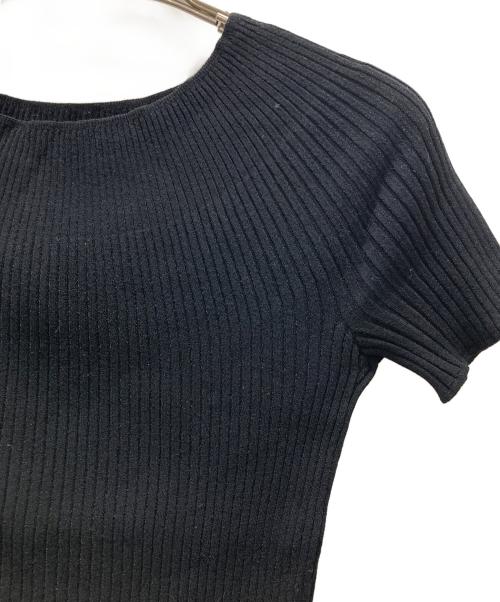 FOXEY（フォクシー）FOXEY (フォクシー) ハーフムーンリブニット ブラック サイズ:38の古着・服飾アイテム