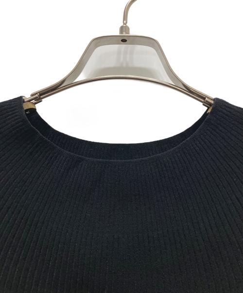 FOXEY（フォクシー）FOXEY (フォクシー) ハーフムーンリブニット ブラック サイズ:38の古着・服飾アイテム