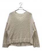 Nobleノーブル）の古着「透かし編みプルオーバー」｜ホワイト