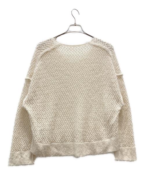 Noble（ノーブル）Noble (ノーブル) 透かし編みプルオーバー ホワイト サイズ:-の古着・服飾アイテム