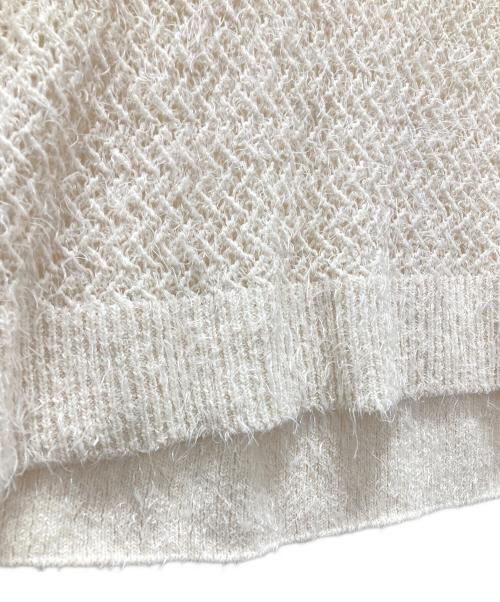 Noble（ノーブル）Noble (ノーブル) 透かし編みプルオーバー ホワイト サイズ:-の古着・服飾アイテム