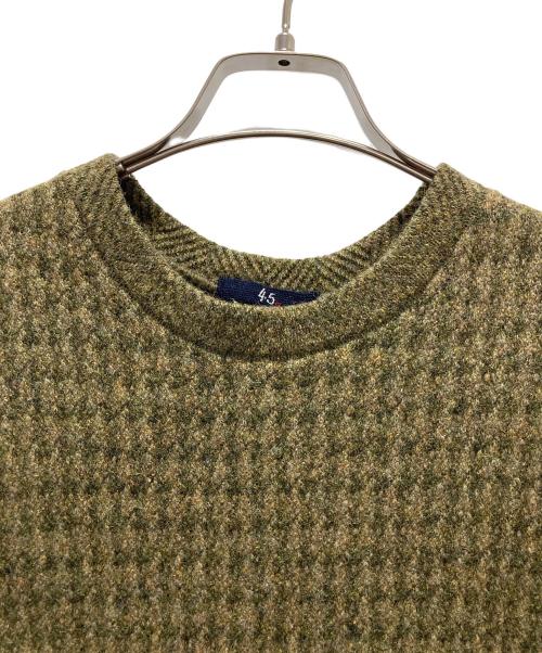 45R（フォーティファイブ・アール）45R (フォーティファイブ・アール) シェットランドジャンパースカート グリーンの古着・服飾アイテム