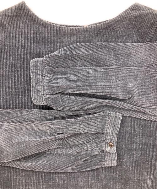 45R（フォーティファイブ・アール）45R (フォーティファイブ・アール) コーデュロイワンピース ネイビーの古着・服飾アイテム