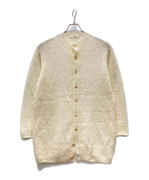 45R（フォーティファイブ・アール）45R (フォーティファイブ・アール) アルパカニットカーディガン ホワイト サイズ:3の古着・服飾アイテム