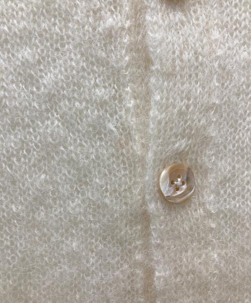 45R（フォーティファイブ・アール）45R (フォーティファイブ・アール) アルパカニットカーディガン ホワイト サイズ:3の古着・服飾アイテム