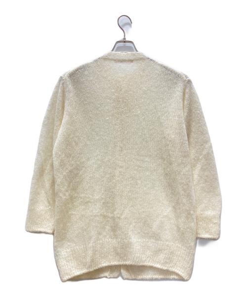 45R（フォーティファイブ・アール）45R (フォーティファイブ・アール) アルパカニットカーディガン ホワイト サイズ:3の古着・服飾アイテム