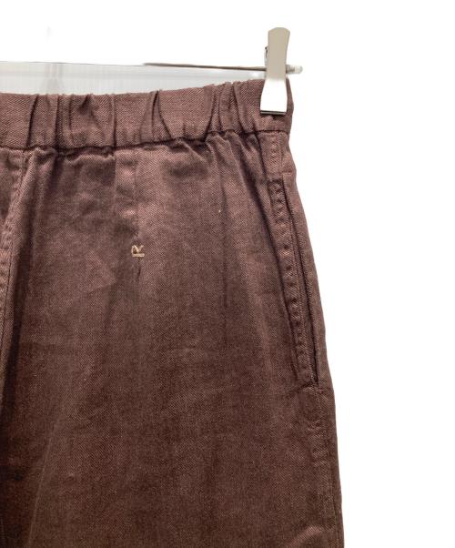 45R（フォーティファイブ・アール）45R (フォーティファイブ・アール) リネン混パンツ ブラウン サイズ:2の古着・服飾アイテム