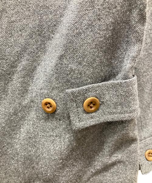 MHL（エムエイチエル）MHL (エムエイチエル) バンドカラープルオーバーワンピース グレー サイズ:2の古着・服飾アイテム