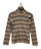 BURBERRY BLACK LABELバーバリーブラックレーベル）の古着「タートルネックニット」｜ベージュ