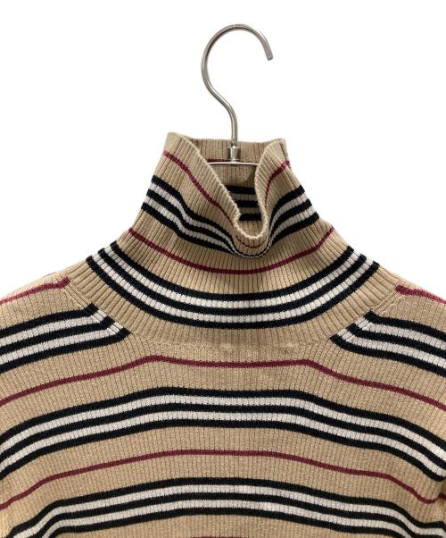 BURBERRY BLACK LABEL（バーバリーブラックレーベル）BURBERRY BLACK LABEL (バーバリーブラックレーベル) タートルネックニット ベージュ サイズ:2の古着・服飾アイテム
