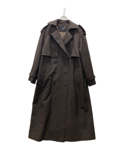 N.O.R.C（ノーク）N.O.R.C (ノーク) ドライウールトレンチコート ブラウン サイズ:2の古着・服飾アイテム