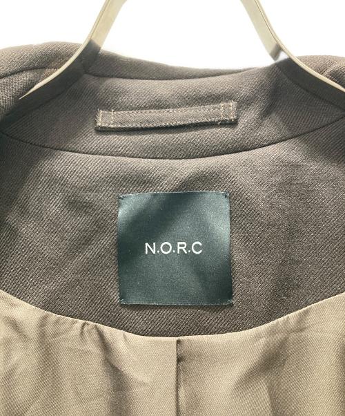 N.O.R.C（ノーク）N.O.R.C (ノーク) ドライウールトレンチコート ブラウン サイズ:2の古着・服飾アイテム