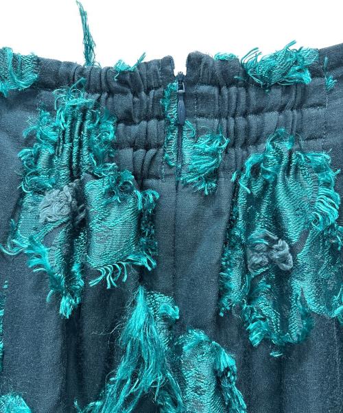 Diagram（ダイアグラム）Diagram (ダイアグラム) フリンジ フラワージャガード フレアスカート グリーン サイズ:36の古着・服飾アイテム