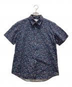 PAUL SMITHポールスミス）の古着「花柄シャツ」｜ネイビー