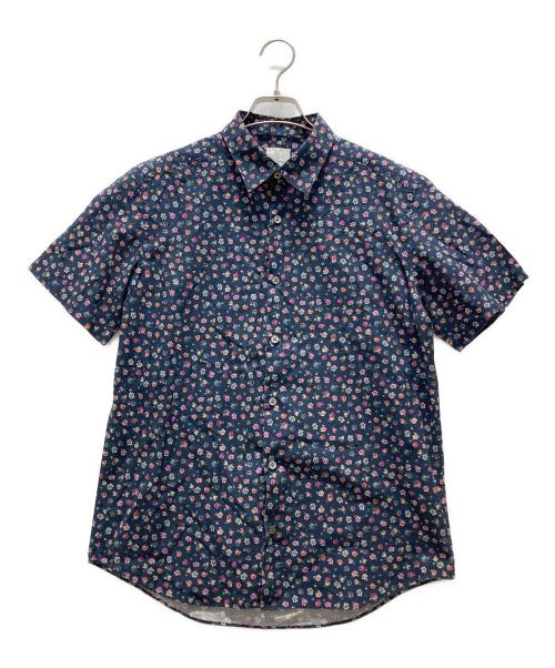 PAUL SMITH（ポールスミス）PAUL SMITH (ポールスミス) 花柄シャツ ネイビー サイズ:Lの古着・服飾アイテム