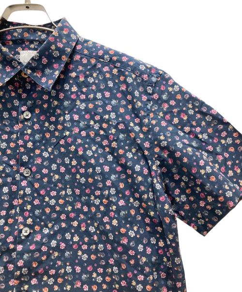 PAUL SMITH（ポールスミス）PAUL SMITH (ポールスミス) 花柄シャツ ネイビー サイズ:Lの古着・服飾アイテム