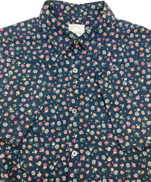 PAUL SMITH（ポールスミス）PAUL SMITH (ポールスミス) 花柄シャツ ネイビー サイズ:Lの古着・服飾アイテム
