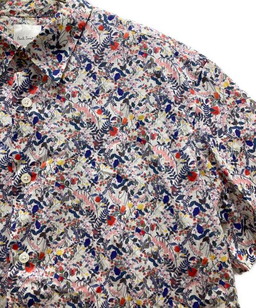 PAUL SMITH（ポールスミス）PAUL SMITH (ポールスミス) ボタニカル柄シャツ ホワイト サイズ:Lの古着・服飾アイテム