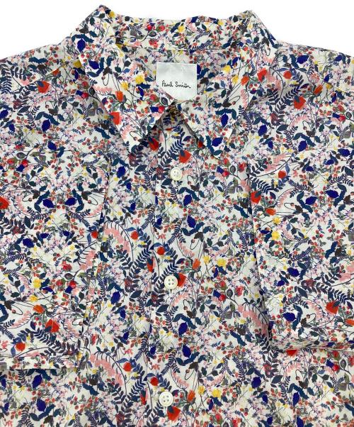 PAUL SMITH（ポールスミス）PAUL SMITH (ポールスミス) ボタニカル柄シャツ ホワイト サイズ:Lの古着・服飾アイテム