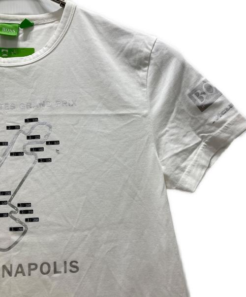 BOSS HUGO BOSS（ボス ヒューゴボス）BOSS HUGO BOSS (ボス ヒューゴボス) MCLAREN (マクラーレン) プリントTシャツ ホワイト サイズ:Lの古着・服飾アイテム
