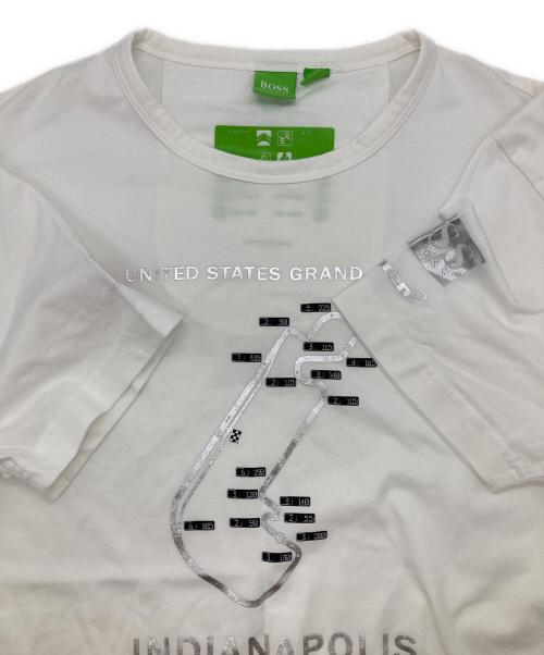 BOSS HUGO BOSS（ボス ヒューゴボス）BOSS HUGO BOSS (ボス ヒューゴボス) MCLAREN (マクラーレン) プリントTシャツ ホワイト サイズ:Lの古着・服飾アイテム