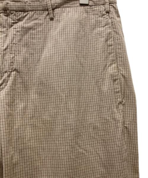 INCOTEX（インコテックス）INCOTEX (インコテックス) チェック柄スラックス ブラウン サイズ:50の古着・服飾アイテム
