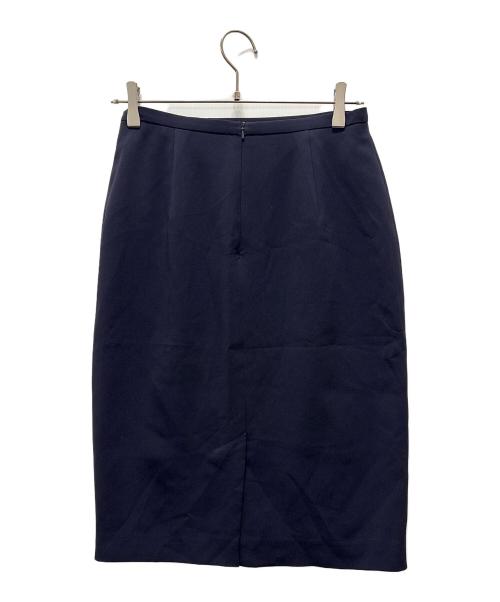 MaxMara（マックスマーラ）MaxMara (マックスマーラ) スクエアスカート ネイビー サイズ:40 未使用品の古着・服飾アイテム