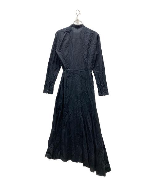 theory（セオリー）theory (セオリー) アシンメトリーシャツワンピース ブラック サイズ:2の古着・服飾アイテム