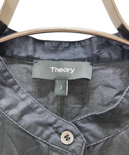 theory（セオリー）theory (セオリー) アシンメトリーシャツワンピース ブラック サイズ:2の古着・服飾アイテム