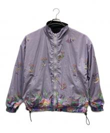 Left Alone（レフトアローン）の古着「リバーシブルジャケット」｜パープル×ブラック