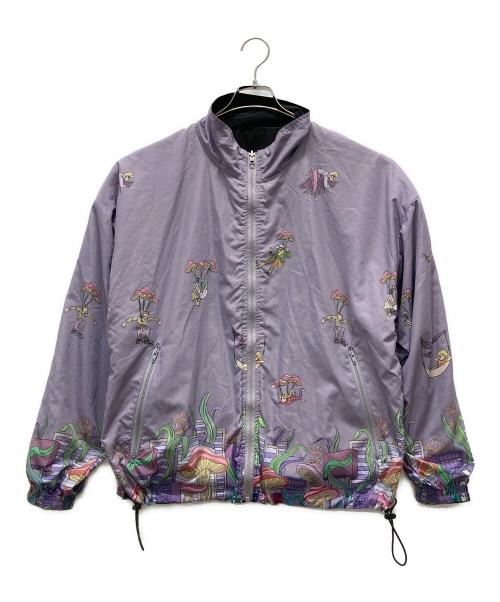 Left Alone（レフトアローン）Left Alone (レフトアローン) リバーシブルジャケット パープル×ブラック サイズ:Mの古着・服飾アイテム