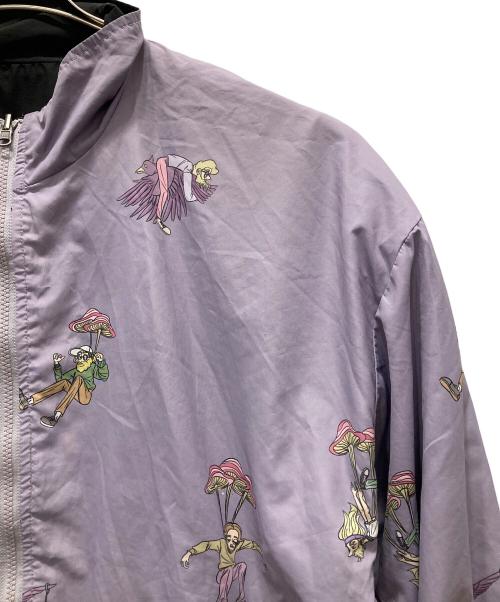 Left Alone（レフトアローン）Left Alone (レフトアローン) リバーシブルジャケット パープル×ブラック サイズ:Mの古着・服飾アイテム