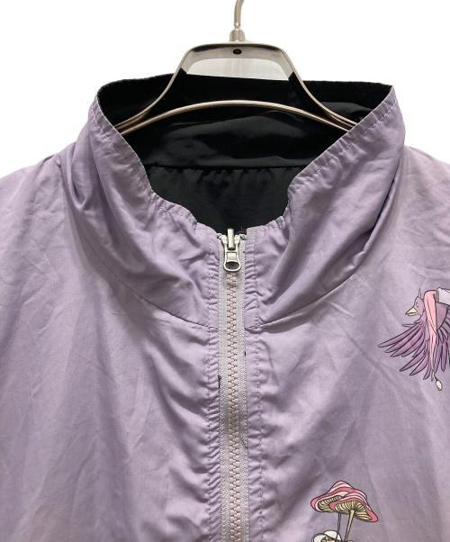 Left Alone（レフトアローン）Left Alone (レフトアローン) リバーシブルジャケット パープル×ブラック サイズ:Mの古着・服飾アイテム